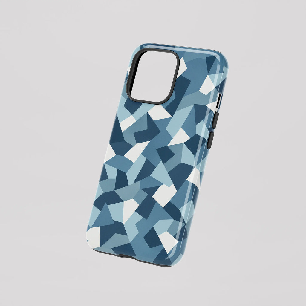 Light blue Camouflage - iPhone Tough Case - Fast shipping - Made in Europe