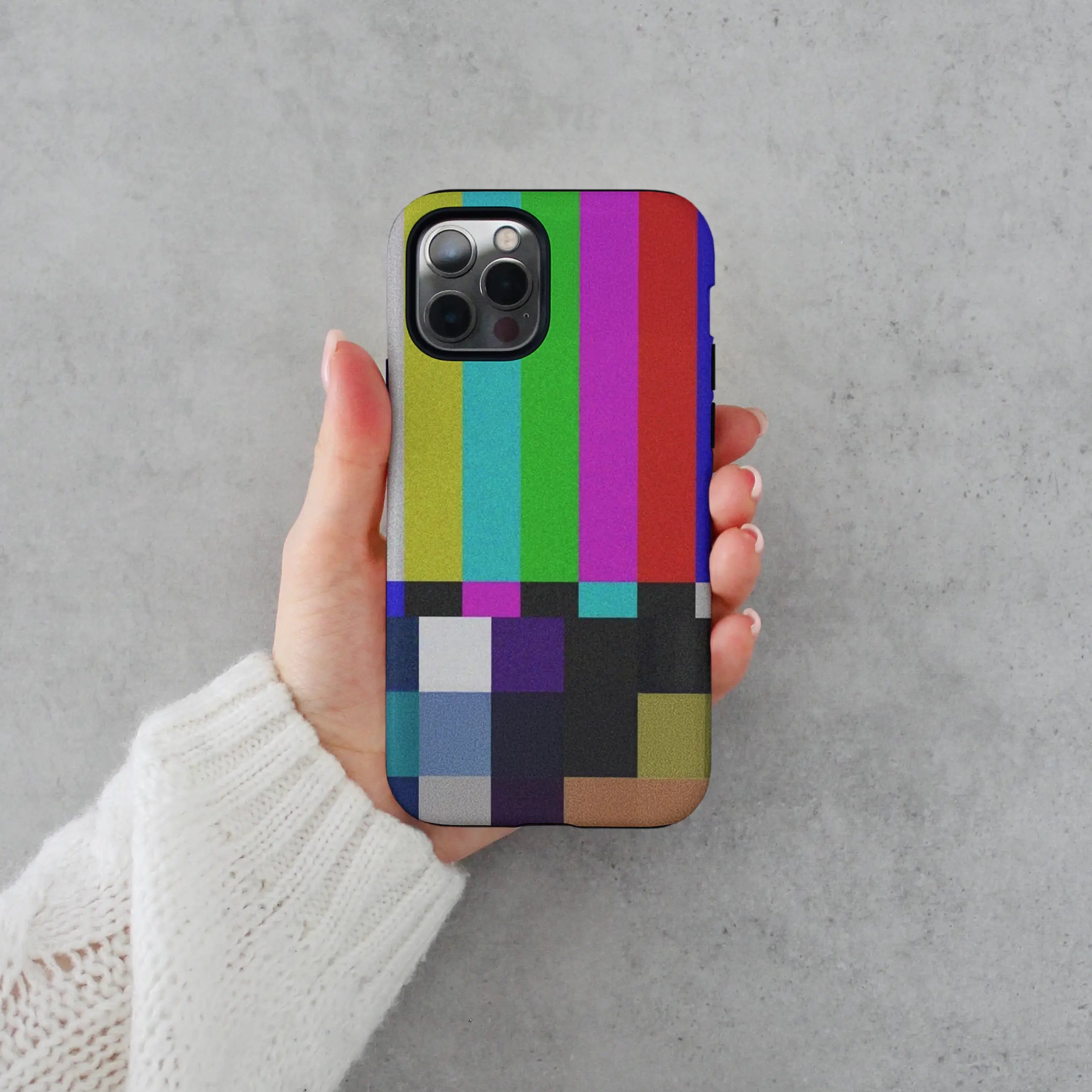 No Signal TV - iPhone Tough Case - Fast shipping - Made in Europe